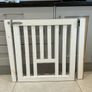 White wooden stair gate Image 2