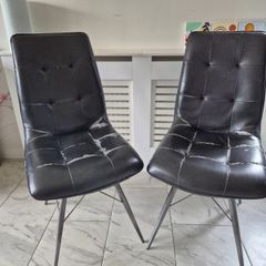 Dining chairs and bench