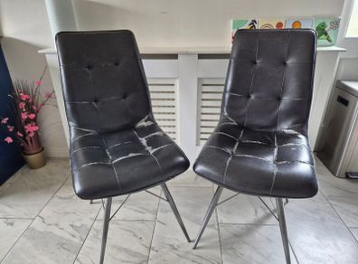 Dining chairs and bench
