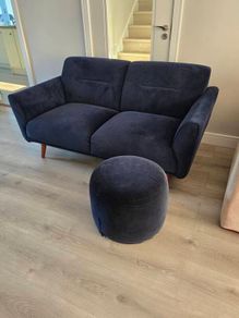 Sofa & Matching Foot Stool