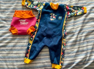Baby 3-6 months swim nappy & wetsuit