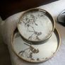 Mirrored Bird Set of Serving Trays Image 2