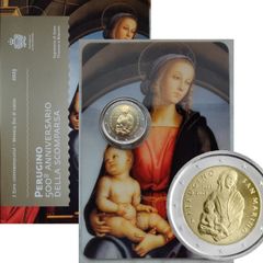 San Marino 2 Euro Base Metals Brilliant Uncirculated Coin 2023 - 500 years since the death of Perugino - 500 years since the death of Perugino