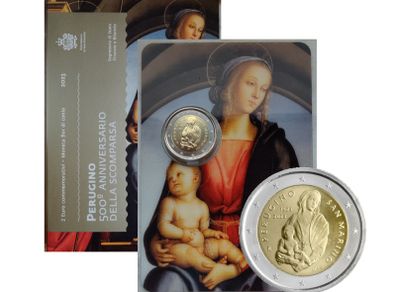 San Marino 2 Euro Base Metals Brilliant Uncirculated Coin 2023 - 500 years since the death of Perugino - 500 years since the death of Perugino