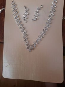 Diamonte necklace and earrings