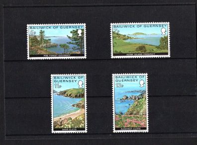 1976 Guernsey Views Commemorative Stamps Mint Never Hinged (MNH).