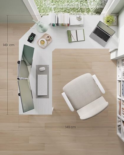 New Maple white office desk - FREE P&P