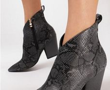Snake Leather Look Boots size 6.5