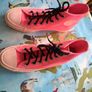 converse chuck taylor hi tops, neon orange Image 8