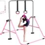 Gymnastics Bar, Folding Horizontal Bar Gymnastics Equipment for Kids Home Training, Expandable Gymnastics Training Bar Junior with Adjustable Height for Girls Boys (FREE SHIPPING) Image 2