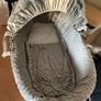 Clair De Lune Wicker Moses Basket Image 2