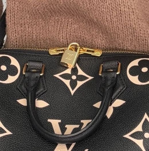 Louis Vuitton Speedy 25 Bandouliere Bicolour Monogram Empreinte (NFID) GH