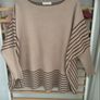 jumper bnwt one size beige & brown oversized poncho style jumper exquiss's brand Image 8