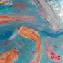 Original Abstract Painting Fish Art Painting Irish Art Image 3