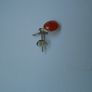 Sterling silver,Carnelian Earrings, New,Stud earrings Image 7