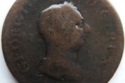 1806 King George III copper Half Penny