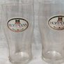 hoffman's lager beer pint glasses x 2 ,rare item ,,from cherry brewery's waterford, 74 ,84 stamped on the glasses ,prefect condition, prefect condition, collectors items, hoffman's wasn't in production long ,,buyer collects or pays postage thank you.sold Image 3
