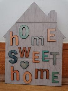 Wooden Home Sign Decor