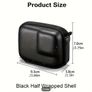 Portable Mini Sport Action Camera Case for GoPro Hero 11 10 9 Black Half Wrapped Shell with Carabiner Clip Image 3