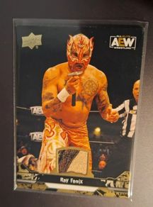 2023 AEW Upper Deck Trading Cards - Gold Shirt Relic - #10 Rey Fenix WWE