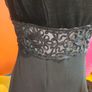 Vintage Consortium Black velvet maxi dress Image 3