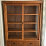 Large Solid Wood Glass Display Cabinet / Kitchen Image 2