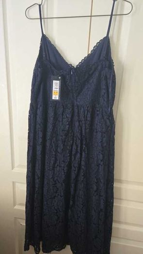 Brand new Classic Navy Blue Lace Dress- Elegant & Timeless