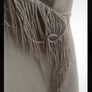 Black playsuit wrap effect with fringing large Image 2