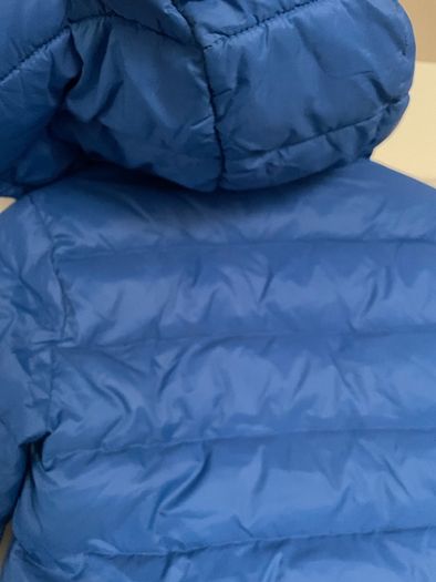 Winter jacket boys down feather water repellent blue Mango 7-8y New