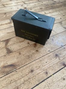 Irish Army ammo box used abroad in perfect condition