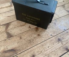 Irish Army ammo box used abroad in perfect condition