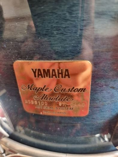 Yamaha Maple Custom Absolute Sea Blue ASD0106 Snare Drum 14 x 6.5