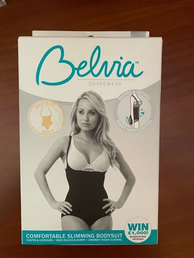 JML belvia shapewear bodysuit beige size small