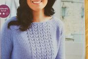 New- A Knitting Pattern  - A Stylish Lace-panel Jumper
