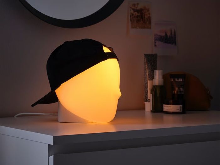 IKEA ISKARNA  LED table lamp, multicolour