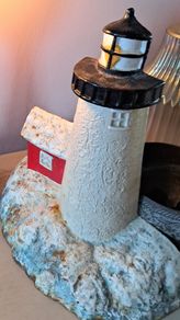Cast iron lighthouse doorstop