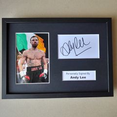 ANDY LEE Irish boxing autograph
