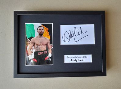 ANDY LEE Irish boxing autograph