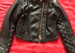 Biker leather girl jacket
