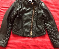 Biker leather girl jacket