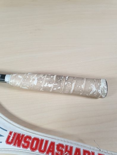 Vintage JAHANGIR KHAN Unsquashable The Conqueror Signiature Squash Racket graphite