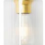 Art Deco Wall Light Gold with Glass Image 2
