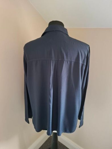 Mango navy blouse