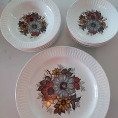 Carrigaline Vintage Carrigaline Pottery Cork Ireland 11 Piece Floral Set