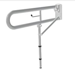 Nymas NymaPRO Doc M Trombone Lift & Lock Hinged Grab Rail with Leg
