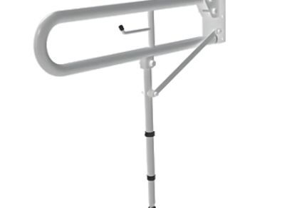 Nymas NymaPRO Doc M Trombone Lift & Lock Hinged Grab Rail with Leg