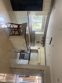 kitchen with walnut worktop