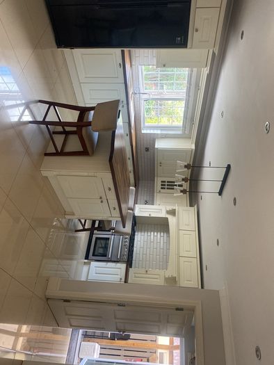 kitchen with walnut worktop