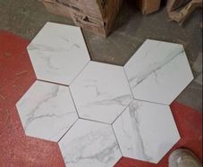 Marble Hex Tiles 6.6m2 23x27