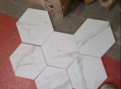 Marble Hex Tiles 6.6m2 23x27